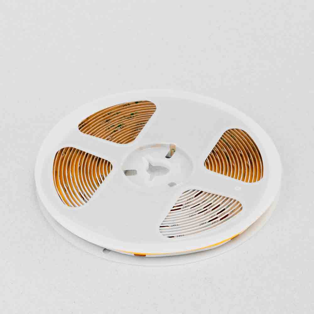 FT LED STRIP 24VDC COB 10W/M 3000K 480LED/M IP44 8MM 5M 5ANI