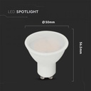 BEC LED GU10 3000K 10W 1000 lm VT