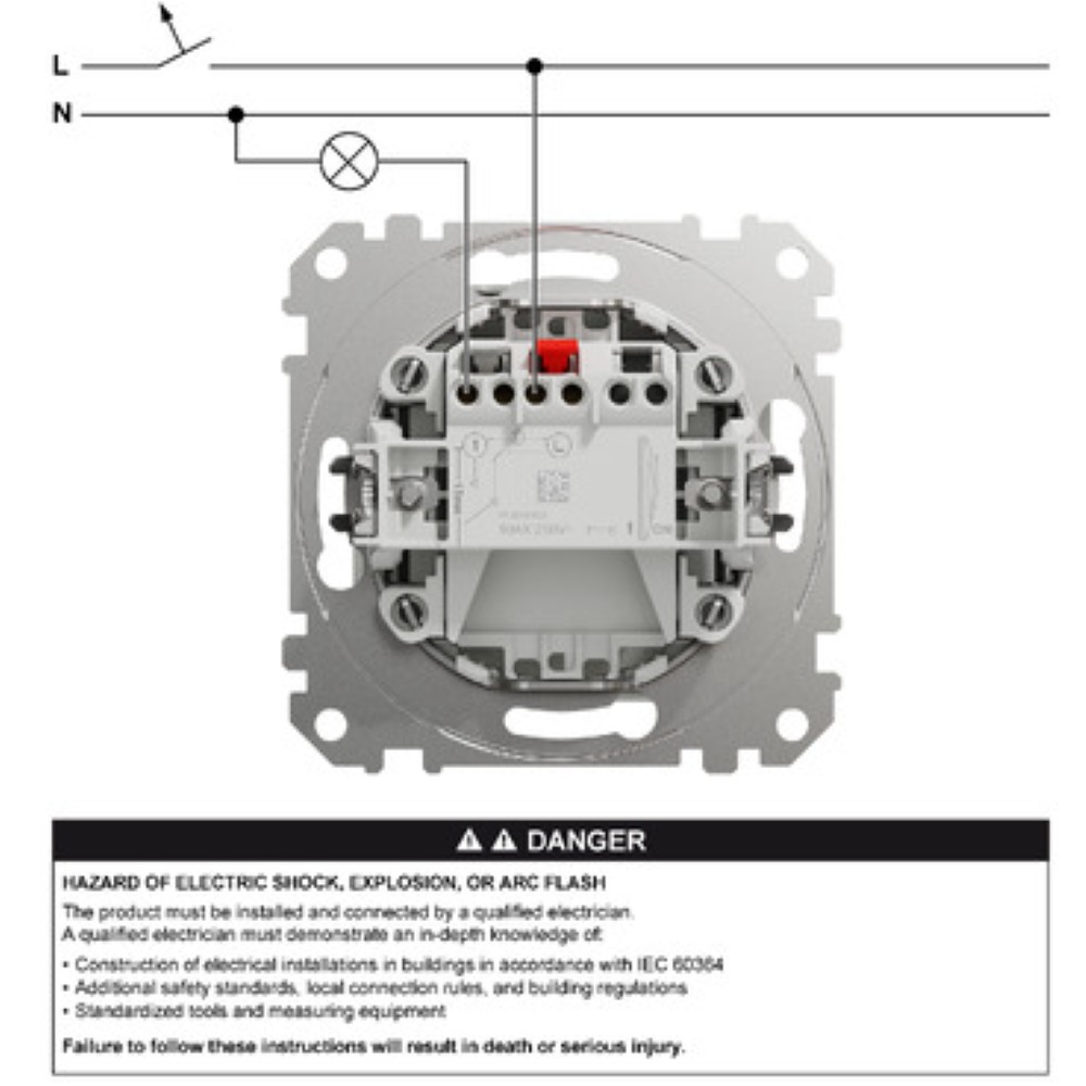 SEDNA DESIGN ALUMINIU INTRERUPATOR 10AX SDD113101