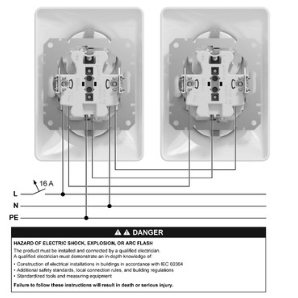 SEDNA DESIGN ALUMINIU PRIZA DUBLA 2P+E OBT SDD313221