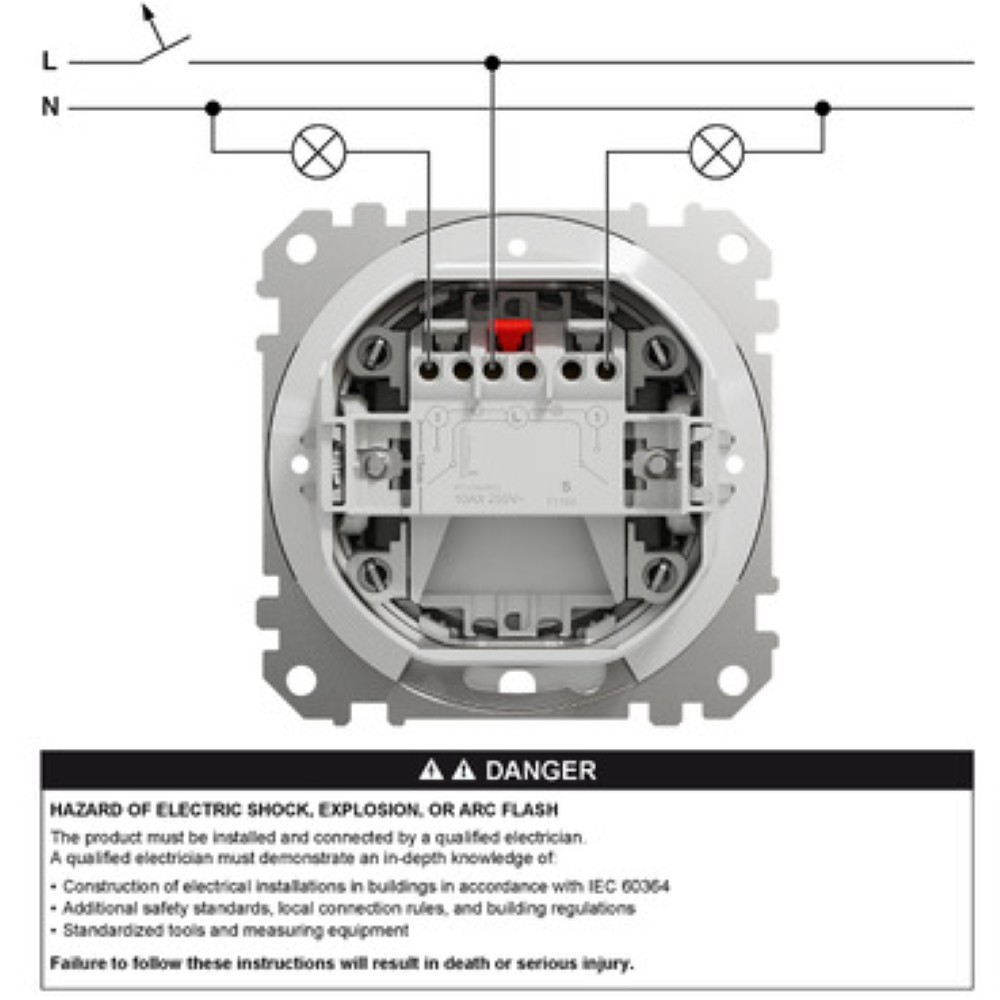 SEDNA DESIGN COMUTATOR 10AX ALB IP44 SDD211105