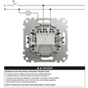 SEDNA DESIGN INTRERUPATOR 10AX ALB CU LED ROSU SDD111101N