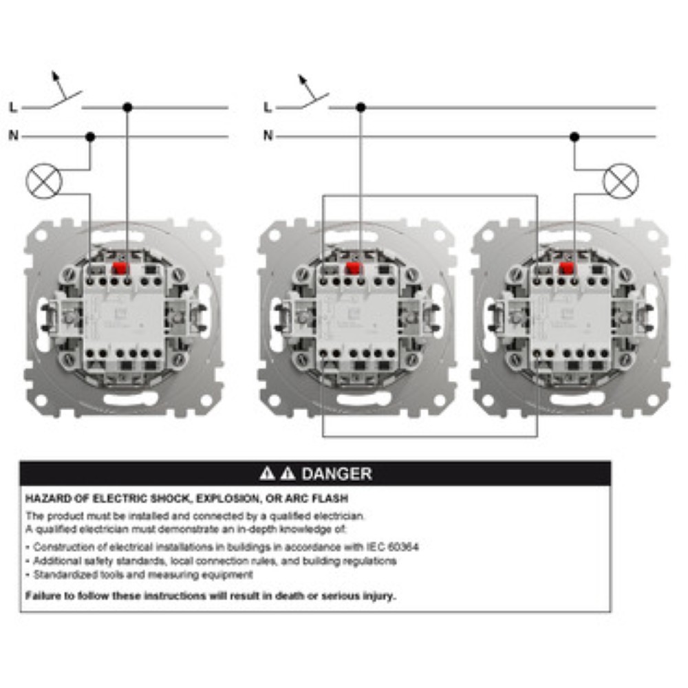 SEDNA DESIGN INTRERUPATOR CAP SCARA IND LUM 16AX ALB SDD111166L