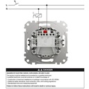 SEDNA DESIGN INTRERUPATOR SONERIE CU SIMBOL 10A ALB SDD111131