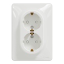 SEDNA DESIGN PRIZA DUBLA 2P+E OBT ALB SDD311221
