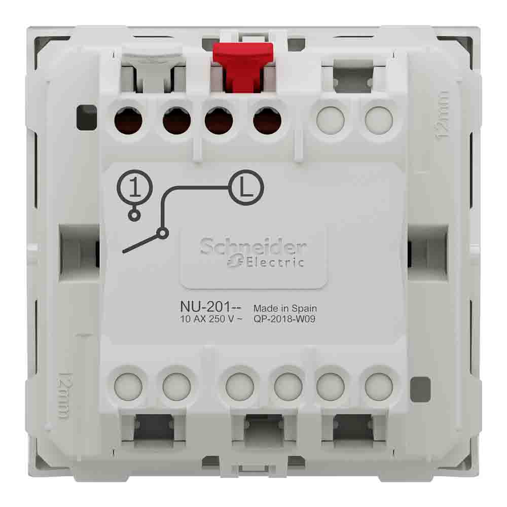 NEW UNICA 2M INTRERUPATOR SIMPLU 10A  ALB NU320118