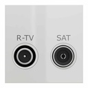 NEW UNICA 2M PRIZA R-TV/SAT INTERMEDIARA  ALB NU345618