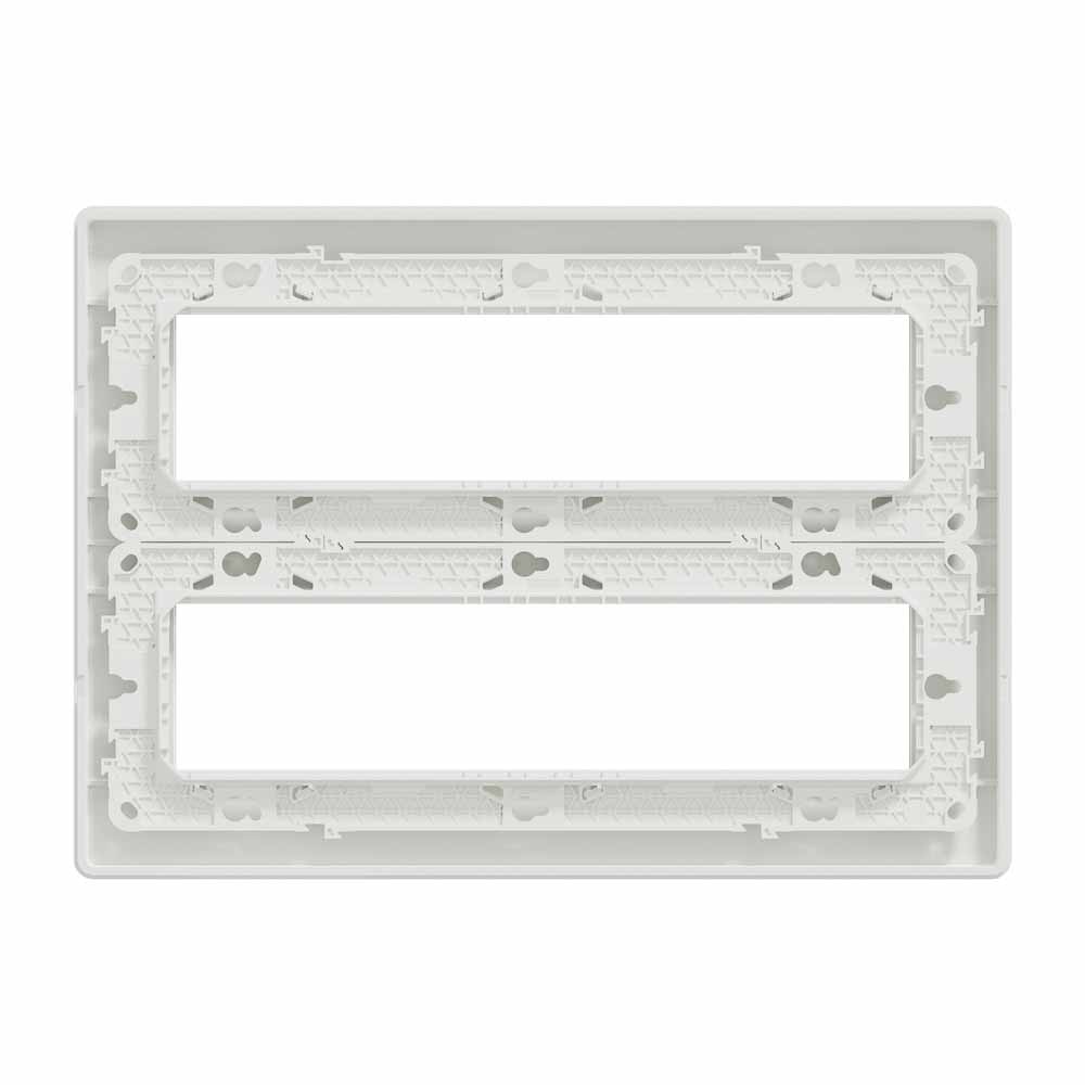 NEW UNICA DOZA PT+PLACA+SUPORT 2x8 MODULE ALB ANTIBACTERIAN NU121820