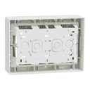 NEW UNICA DOZA PT+PLACA+SUPORT 3x4 MODULE VERTICAL ALB NU123418