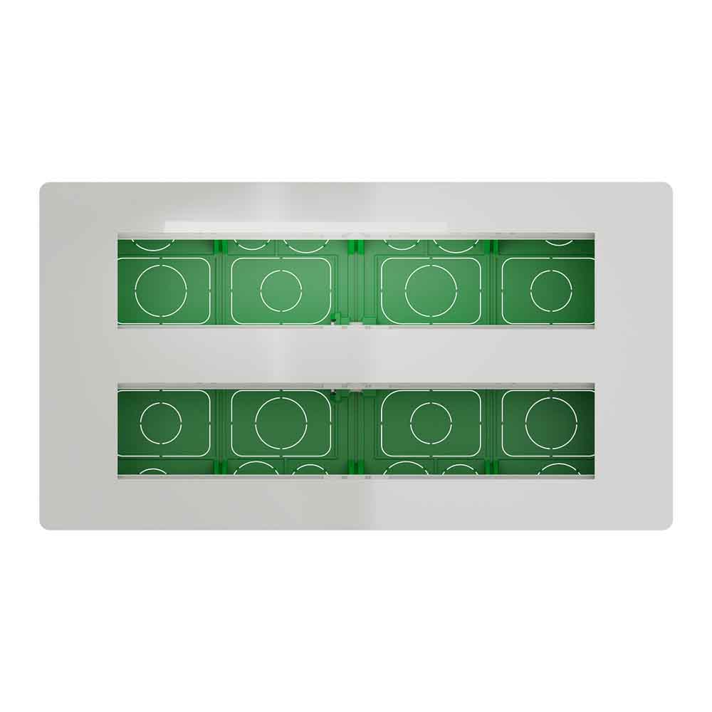 NEW UNICA DOZA ST+PLACA+SUPORT 2x10 MODULE ALB ANTIBACTERIAN NU171020