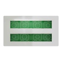 NEW UNICA DOZA ST+PLACA+SUPORT 2x10 MODULE ALB ANTIBACTERIAN NU171020