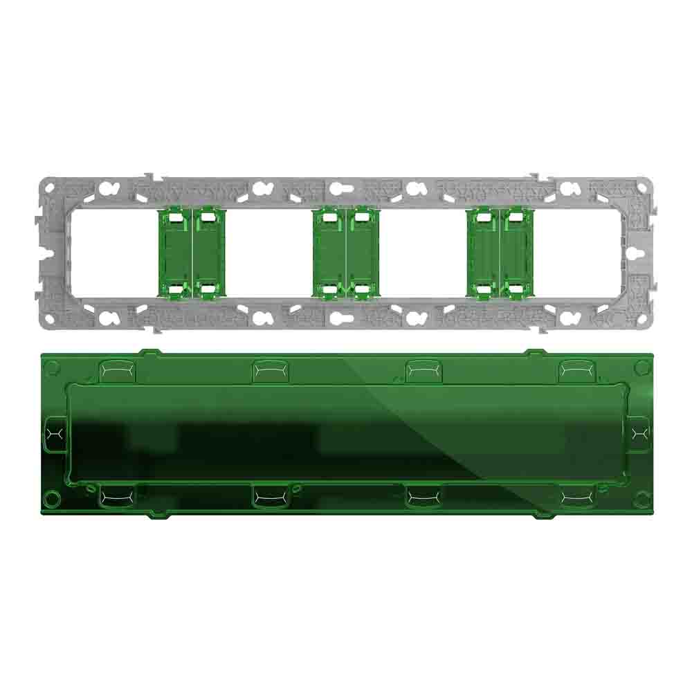 NEW UNICA SUPORT FIXARE PLASTIC + CAPAC PROTECTIE 10M/4P NU7008C