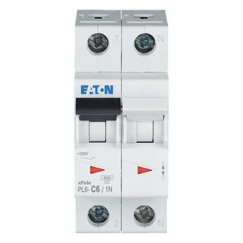 EATON Siguranta 1P+N 6A 6KA PL6-C6/1N