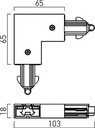 ARX MINITRACK CONECTOR L 1C DR 250V/16A MT1007