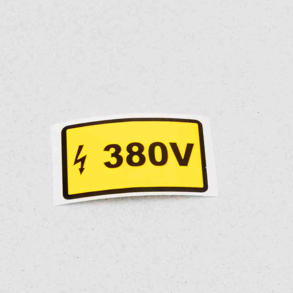 AUTOCOLANT 380V 2.5x2.5cm