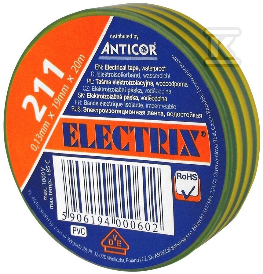 BANDA IZOLATOARE G/V PE-2112000