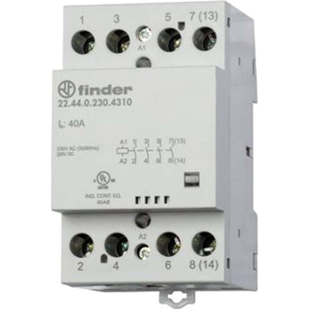 FIN CONTACTOR 40A 4P 230V 4NO 224402304310