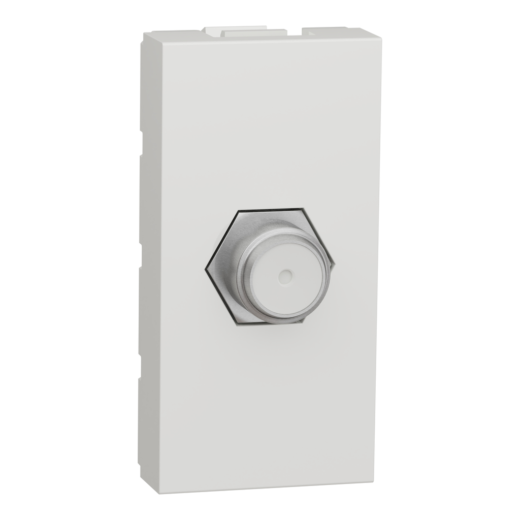 NEW UNICA 1M PRIZA TV CABLU COAXIAL TIP F  ALB NU346818