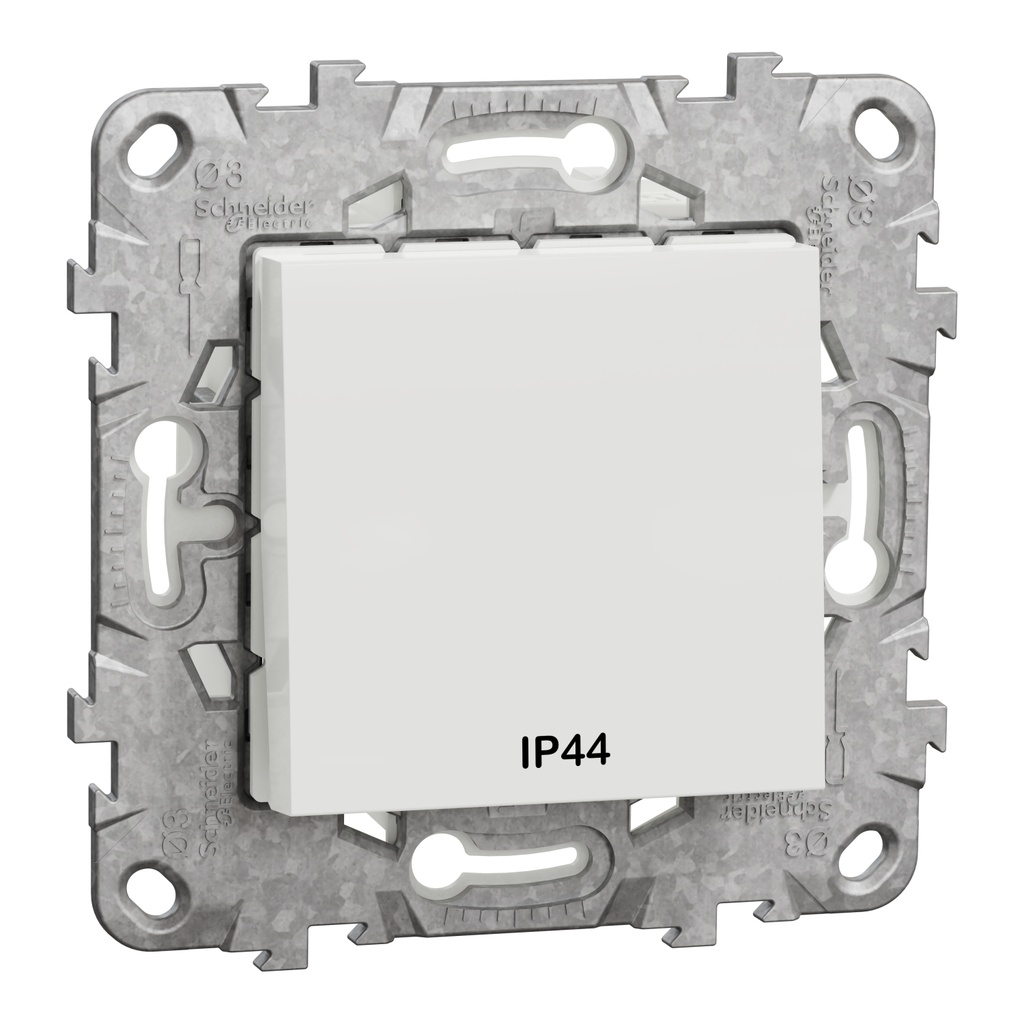 NEW UNICA 2M INTRERUPATOR IP44+SUPORT FIXARE, ALB NU528218