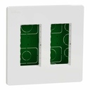 NEW UNICA DOZA ST+PLACA+SUPORT 2x4 MODULE VERTICAL ALB NU172418