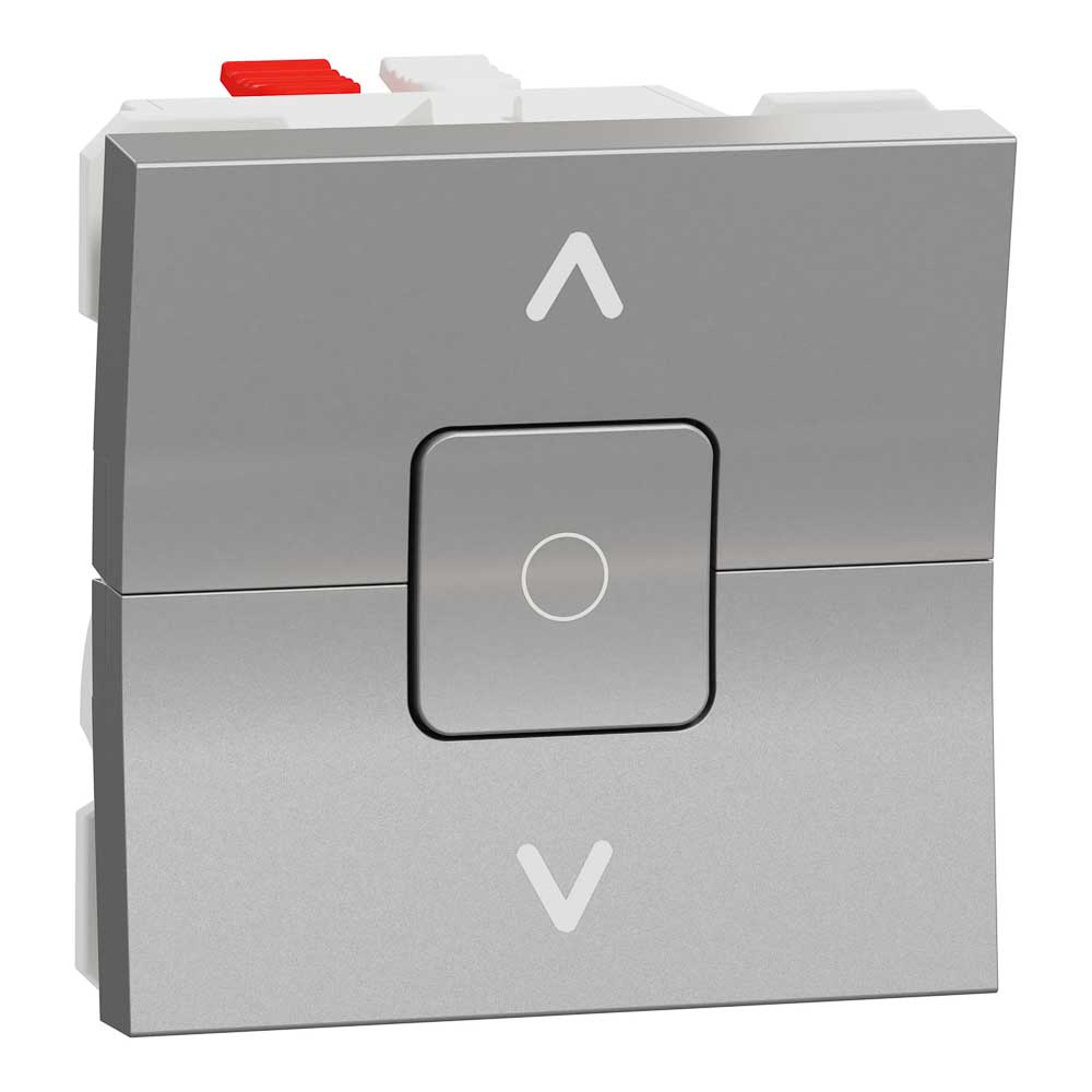 NEW UNICA INTRERUPATOR JALUZELE 2M  6A  ALUMINIU