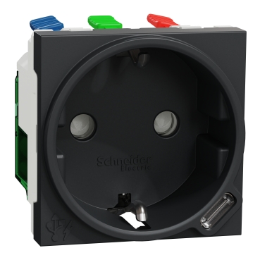 NU ANTRACIT 2M PRIZA 2P 10A + USB C 2M ANTRACIT NU301754