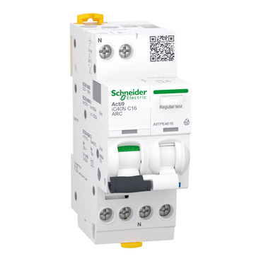 SCH AFDD 1P+N 16A C  MCB+DISP.DETECTIE ARC ELECTRIC A9TPE4616