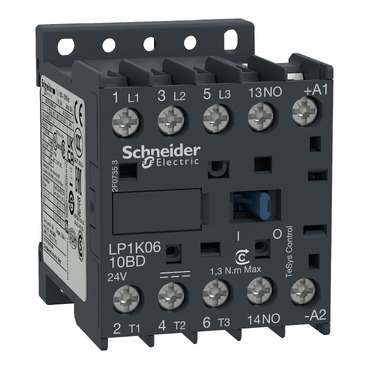 SCH CONTACTOR 12A 3P+ND 24Vcc LP1K1210BD
