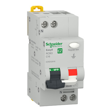 SCHE VIGI 1P+N 16A C 4.5kA 30mA Tip AC Easy9 EZ9D32616
