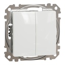 SEDNA DESIGN INTRERUPATOR DUBLU SONERIE 10A ALB SDD111118