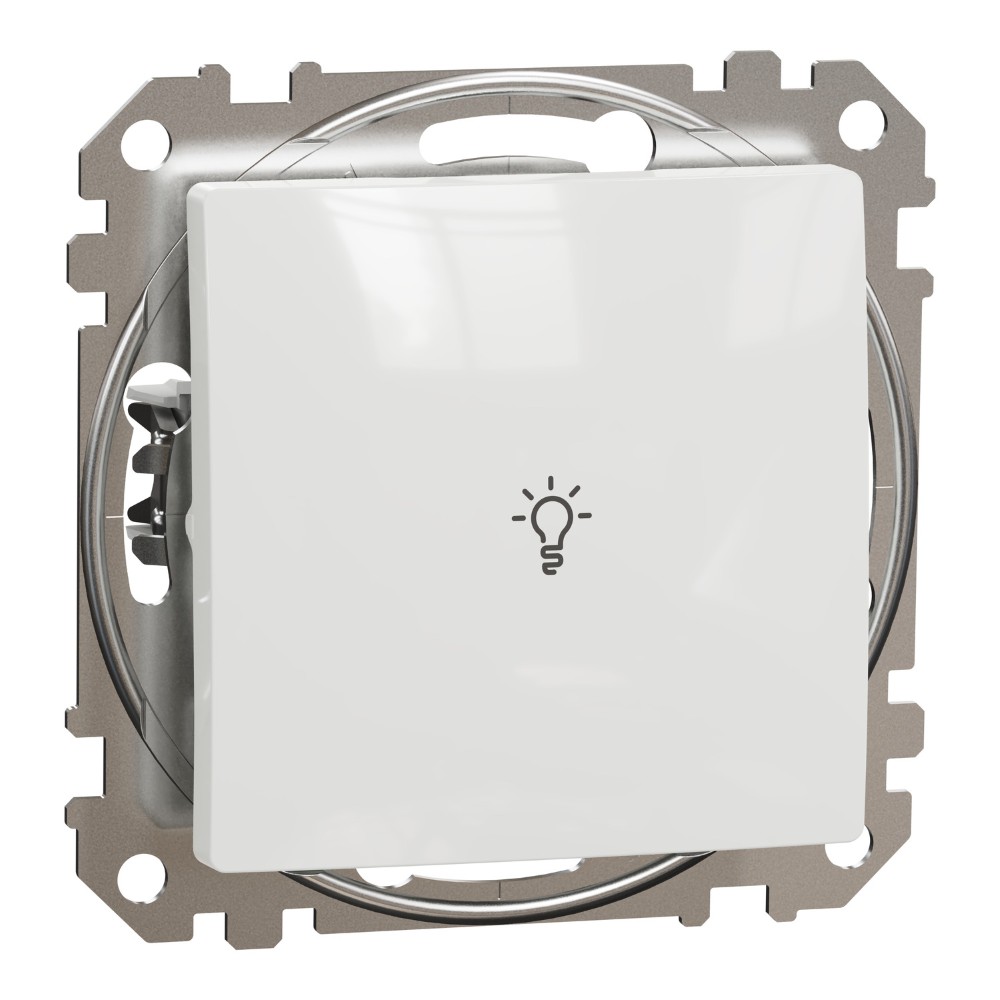 SEDNA DESIGN INTRERUPATOR SONERIE CU SIMBOL LUMINA 10A ALB SDD111132