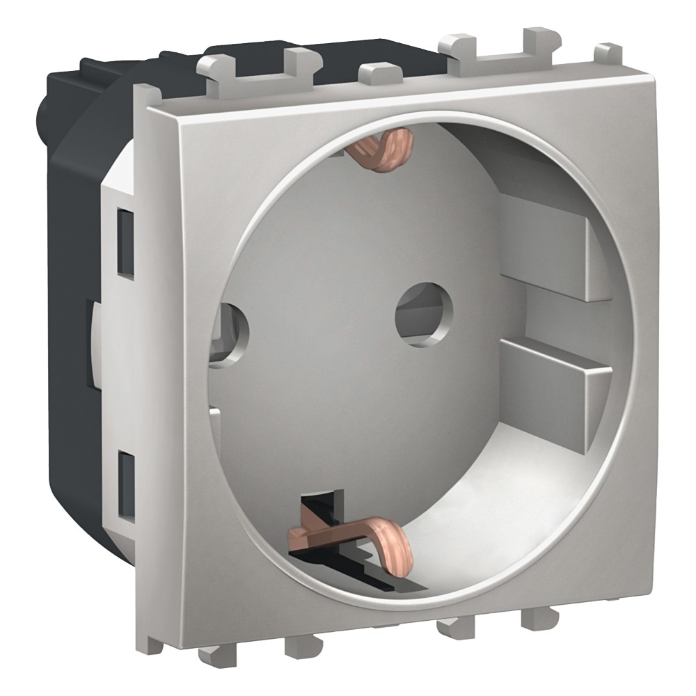 STYL ARGINTIU 2M PRIZA 2P+E, OBTURATOARE LMR5210004