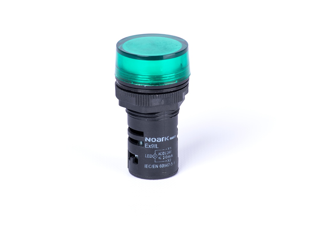 NOARK LAMPA SEMNALIZARE VERDE 230V AC 105444