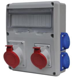 SCAME ORGANIZARE SANTIER 4xSCHUKO 5P 1x16A 1x32A 633.RO0016
