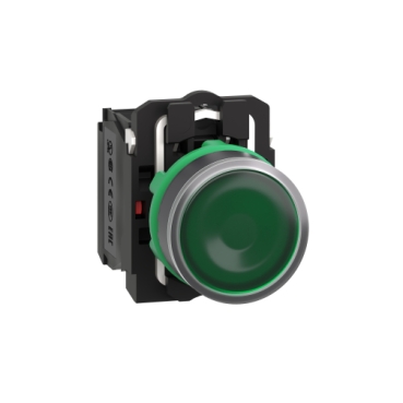 SCH BUTON LED VERDE 240V 1NO+1NC XB5AW33M5