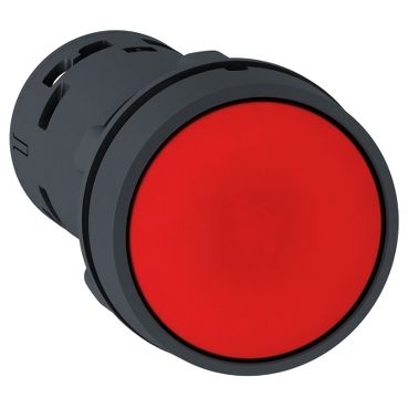 SCH BUTON ROSU PLASTIC 1NC 3A XB7NA42