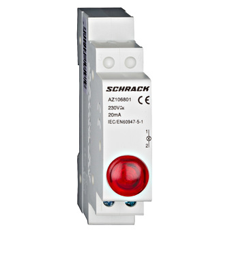 SCHRACK LAMPA MODULARA SIMPLA LED ROSU 230V