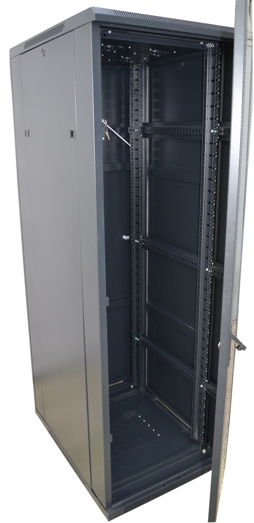 VDI RACK 32U/600x800 ECHIPAT CU 4 VENTILATOARE 220V 19''