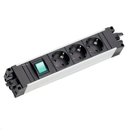 [906.1013] BACHMANN STEP ALU 3xSchuko 1xCM GST18 906.1013