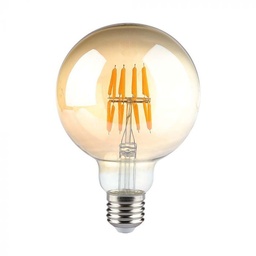 [217145] BEC LED FILAMENT E27 2200K 8W 700 lm G95 AMBER VT