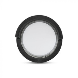[8609 VT-831] CIL ARH APLICA 3000K 6W 400 lm ROTUNDA NEAGRA Ř133x67mm IP65 VT