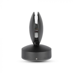 [8219 VT-707] CIL ARH APLICA 3000K 7W 770 lm ROTUNDA NEAGRA 2-WAY IP65 VT