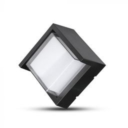 [8610 VT-831] CIL ARH APLICA 3000W 6W 400 lm PATRATA NEAGRA D:133x67mm IP65 VT