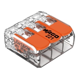 [221-413] CLEMA INFIGERE PT. MYF - 3 G. (1.5-4) WAGO 221-413