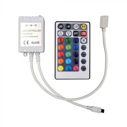 [2899 VT-2428] LED CONTROLLER RGB+WHITE 12/24V 10A IR