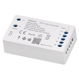 [SSWFRGBW] LED CONTROLLER RGB+WHITE 12/24V 4x4A RF WIFI