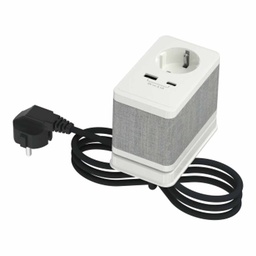 [INS44050] NEW UNICA SYSTEM+ 1xSCHUKO 1xUSB A 1xUSB C 3.1A INS44050 ALB