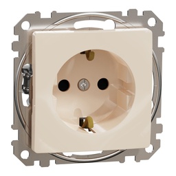 [SDD112021] SEDNA DESIGN BEJ PRIZA 2P+E CU OBTURATOARE SDD112021