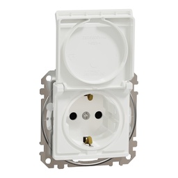 [SDD211023] SEDNA DESIGN PRIZA 2P+E IP44 OBT+CAPAC ALB SDD211023