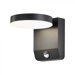 [2956] LAMPA PERETE CU SENZOR NEGRU 17W LED IP65 2956